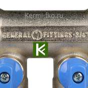 Коллектор никелированный STOUT SMB 6201 341202